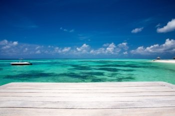sea in Maldives. tropical beach in Maldives with  blue lagoon