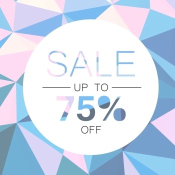 Sale design template. Abstract triangle background