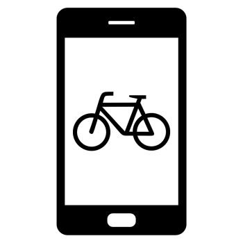 Bicycle and smartphone