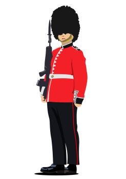 London  guard. Vector illustration