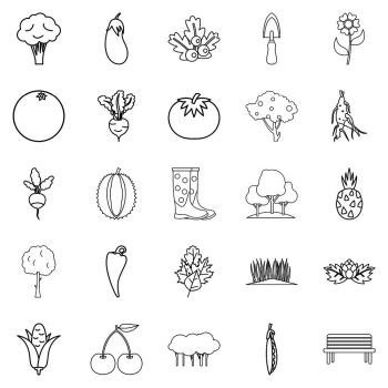 Processing icons set. Outline set of 25 processing vector icons for web isolated on white background. Processing icons set, outline style