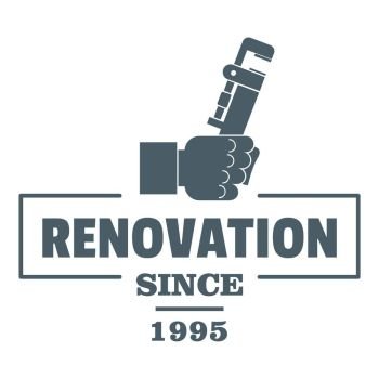 Renovation logo. Vintage illustration of renovation vector logo for web. Renovation logo, vintage style