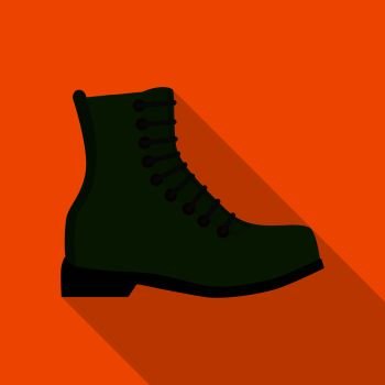 Comfortable boot icon. Flat illustration of comfortable boot vector icon for web. Comfortable boot icon, flat style