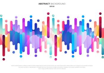 Abstract fluid or liquid colorful rounded lines transition elements on white background with space for your text. Vector Illustration