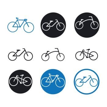 Bicycle logo vector icon template