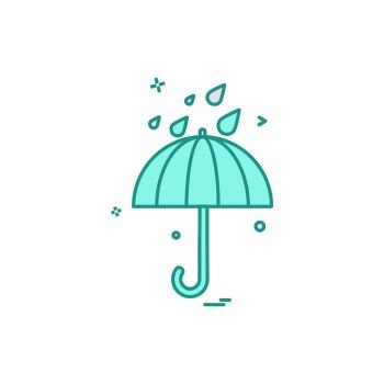 Rain icon design vector