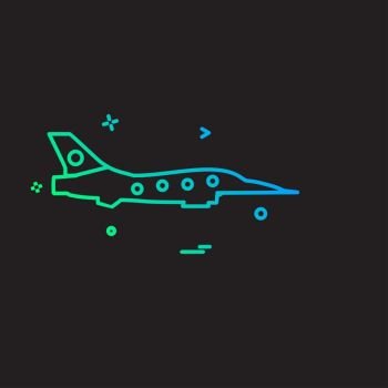 Aeroplane icon design vector 