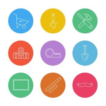 cart , scale , spade , hardware , tools ,labour , constructions , icon, vector, design,  flat,  collection, style, creative,  icons , electronics , 