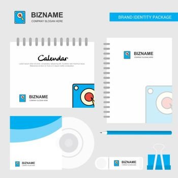Speaker  Logo, Calendar Template, CD Cover, Diary and USB Brand Stationary Package Design Vector Template