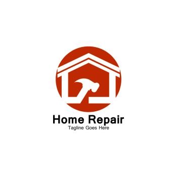 Home Repair logo template vector icon design 