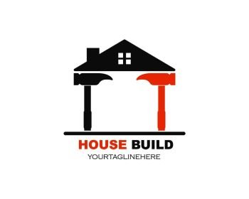 house build and renovation logo icon vector illustration design