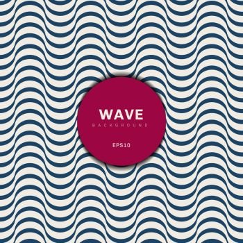 Abstract modern blue wave design background. Wavy stripes pattern texture. You can use for template design, brochure, poster, print ad, fabric, etc. Vector illustration