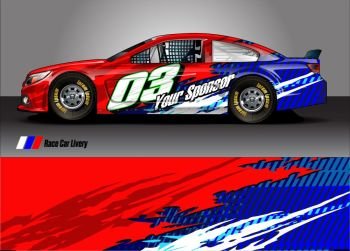 sport car livery graphic vector. abstract race style background design for vehicle vinyl wrap and car branding
