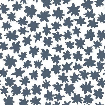 Simple flowers seamless pattern. Floral print with daisies flowers. Spring design for fabric, textile print, wrapping paper. Vector illustration. Simple flowers seamless pattern. Floral print with daisies flowers.