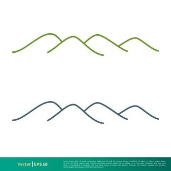 Mountain,Hill Icon Vector Logo Template Illustration Design. Vector EPS 10.