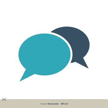 Talk Speech Bubble Icon Vector Logo Template Illustration Design. Vector EPS 10.