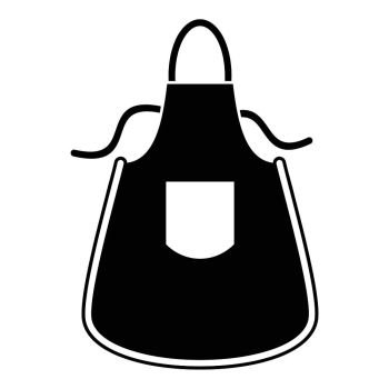 Kitchen apron icon. Simple illustration of kitchen apron vector icon for web design isolated on white background. Kitchen apron icon, simple style