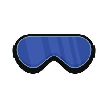 Protect goggles icon. Flat illustration of protect goggles vector icon for web isolated on white. Protect goggles icon, flat style