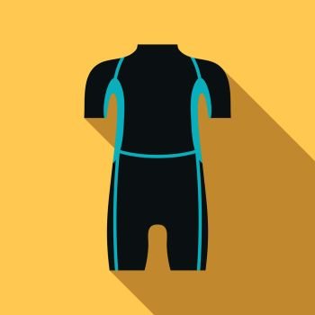 Diving wetsuit icon. Flat illustration of diving wetsuit vector icon for web design. Diving wetsuit icon, flat style