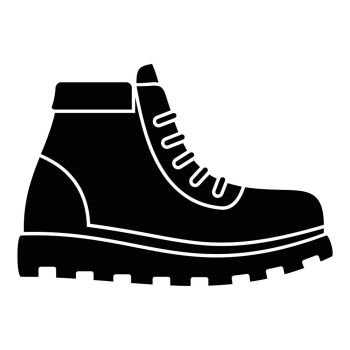 Hunter boot icon. Simple illustration of hunter boot vector icon for web design isolated on white background. Hunter boot icon, simple style
