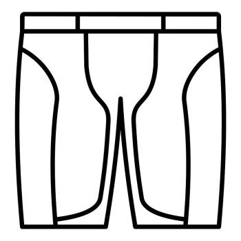 Bike shorts icon. Outline bike shorts vector icon for web design isolated on white background. Bike shorts icon, outline style