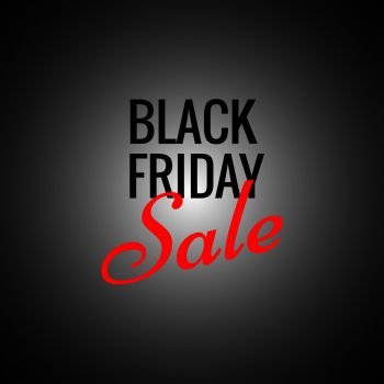 Black Friday Calligraphic Advertising Poster design vector template