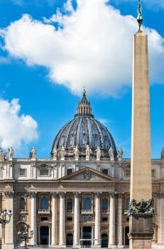 On St. Peter’s Square at St. Peter’s Basilica in the Vatican City in Rome