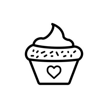 Cupcake icon trendy