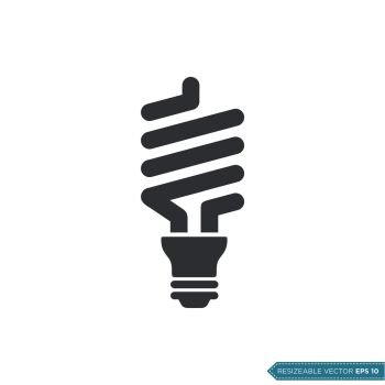 Economical Light Bulb Icon Vector Template Illustration Design