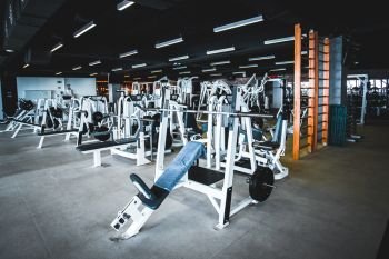 gym modern fitness center room