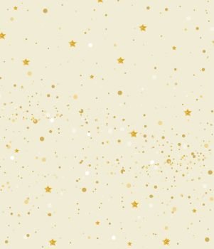 Vector illustration gold glitter and stars light texture abstract background, holiday event festive concept. Gold glitter and stars