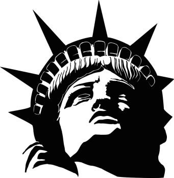 Statue of Liberty, New York City, banner vector