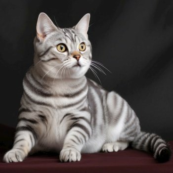 American shorthair cat. Generative AI.