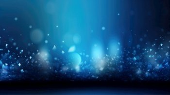 A glamorous background of blue bokeh perfect for awards and celebrations by generative AI