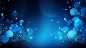 A glamorous background of blue bokeh perfect for awards and celebrations by generative AI