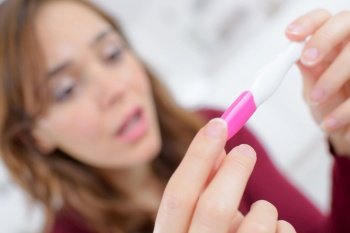 Sad at pregnancy test results