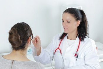 the patient and doctor consultation
