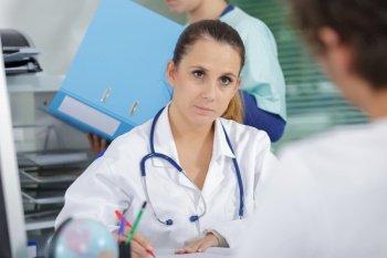 female doctor and patient consultation