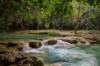 Beautiful tropical landscapes -river in jungle