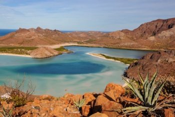 Beautuful landscapes in  Baja California, Mexico. Travel background