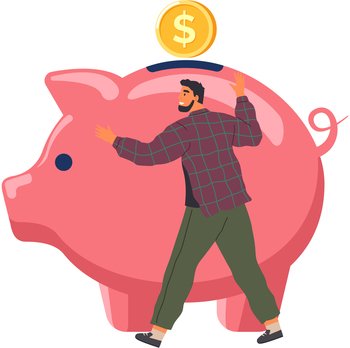 Money Piggy bank creative business concept. Pink pig keeps gold coins. Safe finance investment. Financial services. Money saving. Funds on deposit in bank. Passive and active income, success account. Money Piggy bank creative business concept. Pink pig keeps gold coins. Safe finance investment