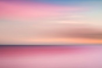Abstract pink sunset sky and ocean nature background. Illustration Generative AI 