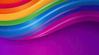 Rainbow Colors Pride Background Illustration Generative AI
