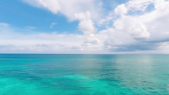 Blue Ocean Background. Illustration Generative AI
