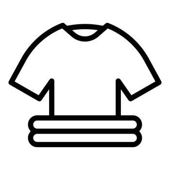 Cloth stack icon outline vector. Pile laundry. Clean cotton. Cloth stack icon outline vector. Pile laundry