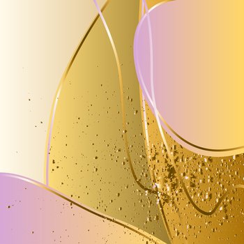 Golden pink abstract background. Modern trendy holiday template. Graphic design banner, poster, greeting card, invitation, celebration, magazine, label, fashion, layuot, story post.Vector illustration
