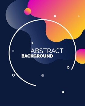 Gradient abstract shapes cover collection Vector Illustration