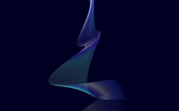 Abstract Blue Gradient wavy Lines background Vector Illustration