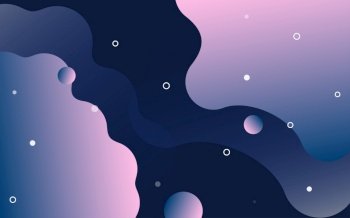 Liquid shapes and forms. blobs with gradient color. flat cartoon. isolated set of stain spot design. typography or banner. Abstract artistic design Vector Illustration