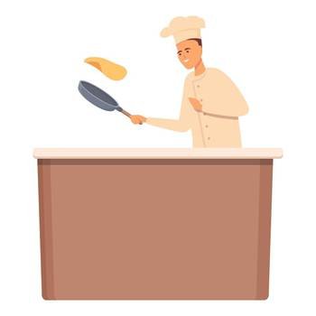 Cooking icon cartoon vector. Online food. Home video. Cooking icon cartoon vector. Online food